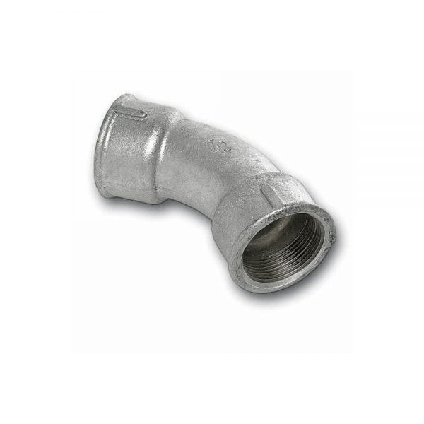 Galv. Bend 45° Female/Female - Ind Fittings