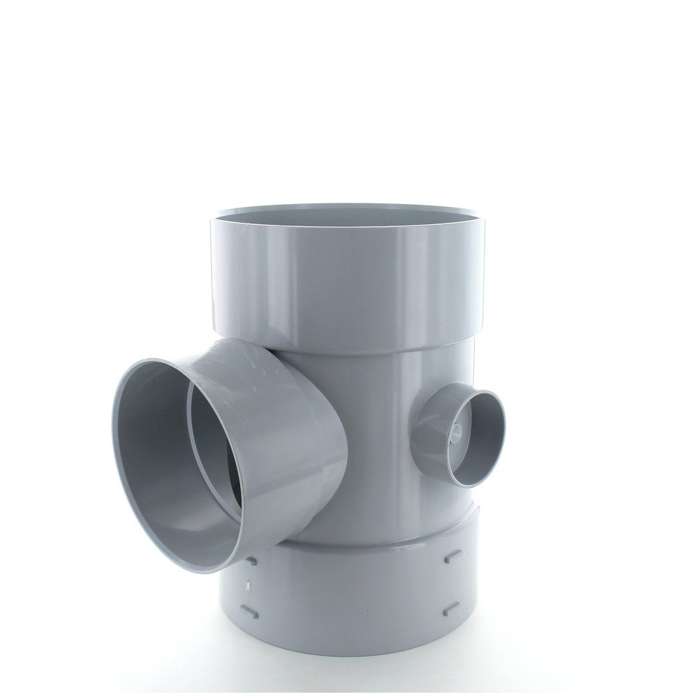 Solvent Socket Connection Types 160MM X 110MM BRANCH 87.5 DEG TRIPLE SOLVENT SOCKET - Ind Fittings